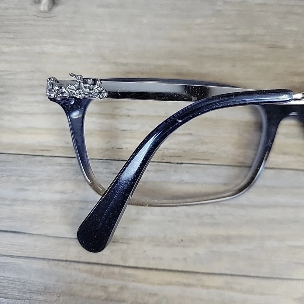 COACH NEW YORK HC6110 5489 Denim Taupe Glitter Gradient Eyeglass Frame 52-16-140